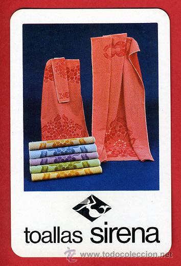 Sammeln von Kalendern: CALENDARIO FOURNIER, PUBLICIDAD, TOALLAS SIRENA , 1973 , CAL6673