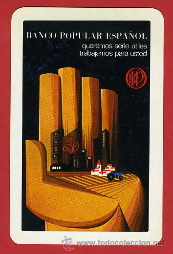 Sammeln von Kalendern: CALENDARIO FOURNIER, PUBLICIDAD, BANCO POPULAR ESPA&Ntilde;OL , 1969 , CAL6716