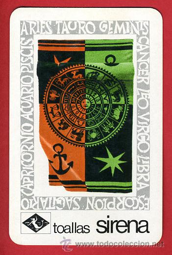 Collezionismo Calendari: CALENDARIO FOURNIER, PUBLICIDAD, TOALLAS SIRENA  , 1968 , CAL6727