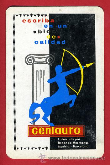 Collezionismo Calendari: CALENDARIO FOURNIER, PUBLICIDAD, CENTAURO , 1967 , CAL6748