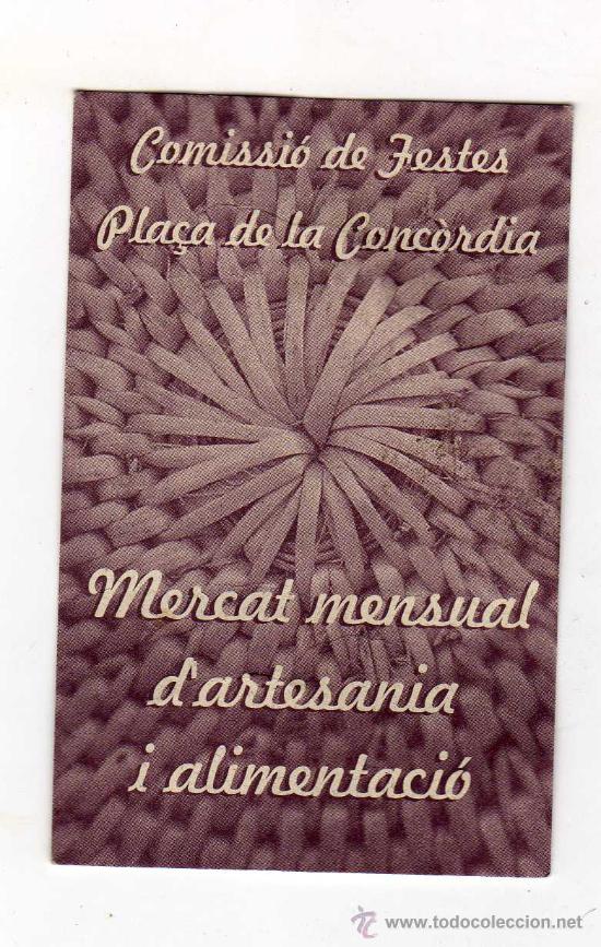 Coleccionismo Calendarios: CALENDARIO DE BOLSILLO A&Ntilde;O 2009 &middot; COMISSI&Oacute; DE FESTES PLA&Ccedil;A DE LA CONC&Ograve;RDIA