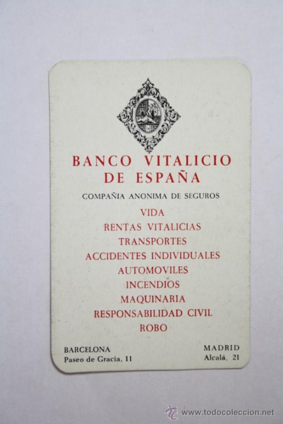 Collectionnisme Calendriers: Calendario Publicidad Banco Vitalicio de Espa&ntilde;a, A&ntilde;o 1967