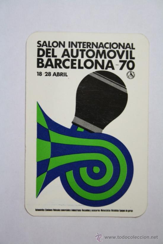 Collectionnisme Calendriers: Calendario Publicidad Sal&oacute;n Internacional del Autom&oacute;vil Barcelona - 70, A&ntilde;o 1970