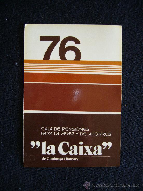 Coleccionismo Calendarios: Calendario. La Caixa. A&ntilde;o 1976.
