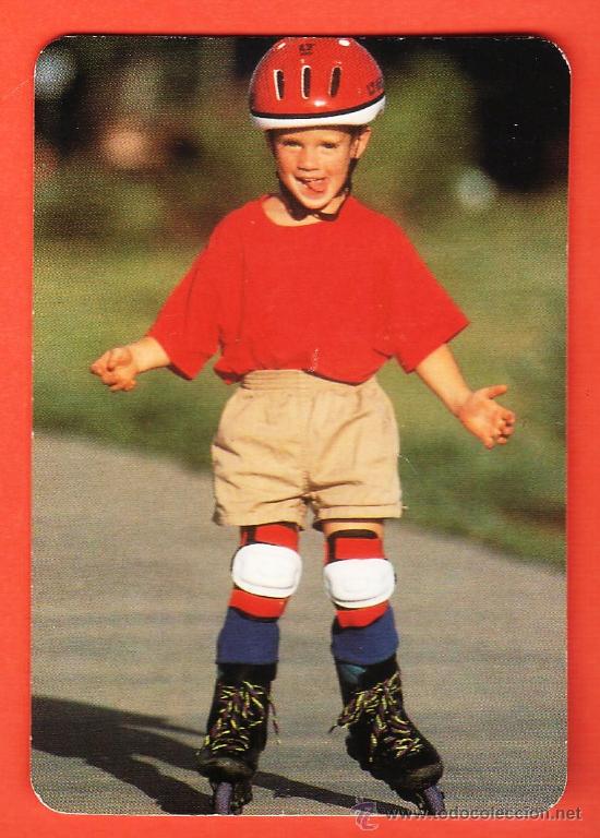 Collectionnisme Calendriers: calendario bolsillo - ni&ntilde;o con patines en linea - infantil - sin publicidad - a&ntilde;o 1998