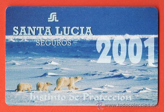 Collezionismo Calendari: calendario bolsillo - santa lucia / santalucia - seguros - instinto de proteccion - a&ntilde;o 2001