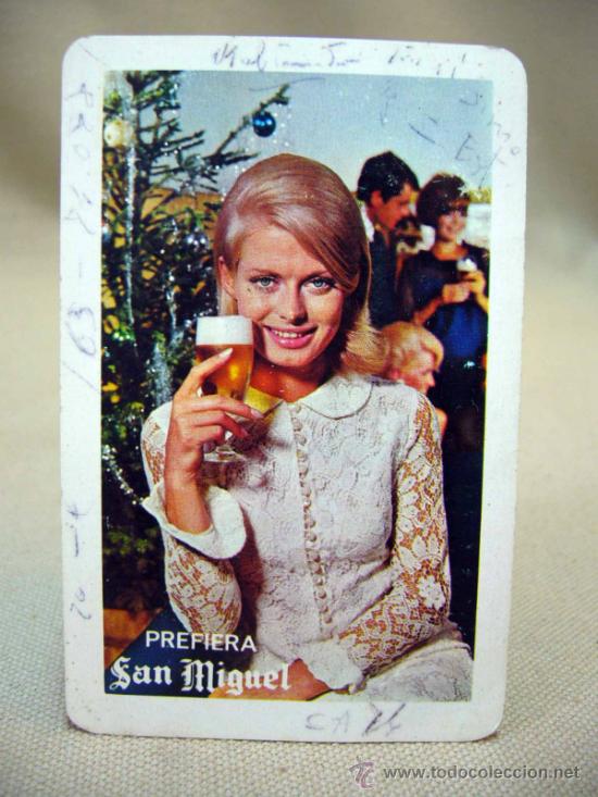 Coleccionismo Calendarios: CALENDARIO DE BOLSILLO, FOURNIER, CERVEZA SAN MIGUEL, 1966
