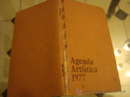 Coleccionismo calendarios: antigua agenda artistica 1977