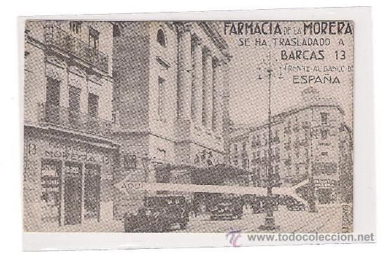 Coleccionismo calendarios: CALENDARIO DE 1930 CON ANUNCIO DE LA FARMACIA DE LA MORERA, CALLE LAS BARCAS, VALENCIA