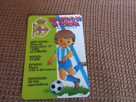 Colecionismo Calend&aacute;rios: CALENDARIO FUTBOL CORU&Ntilde;A, A&Ntilde;O 1995, CON PUBLICIDAD, SERIE MC 185, DEPORTES