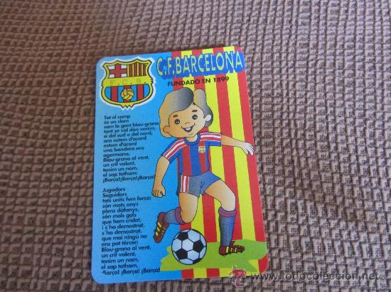 Colecionismo Calend&aacute;rios: CALENDARIO FUTBOL BARCELONA, A&Ntilde;O 1995, CON PUBLICIDAD, SERIE MC 174, DEPORTES