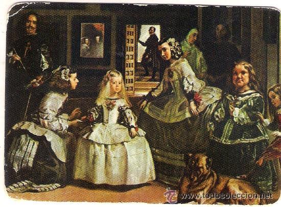 Coleccionismo calendarios: -42315 CALENDARIO PINTURA, LAS MENINAS DE VELAZQUEZ , A&Ntilde;O 1975, CON PUBLICIDAD