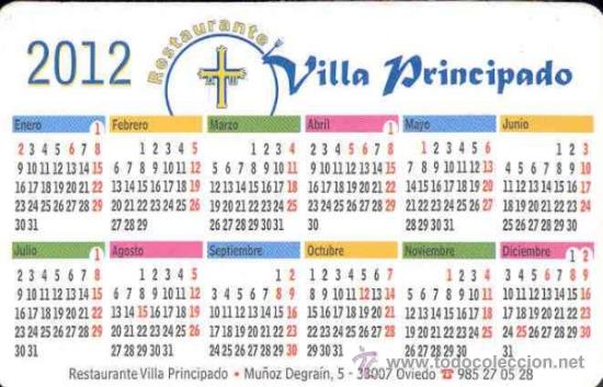 Sammeln von Kalendern: CALENDARIO 2012 - OVIEDO CALLE CIMADEVILLA