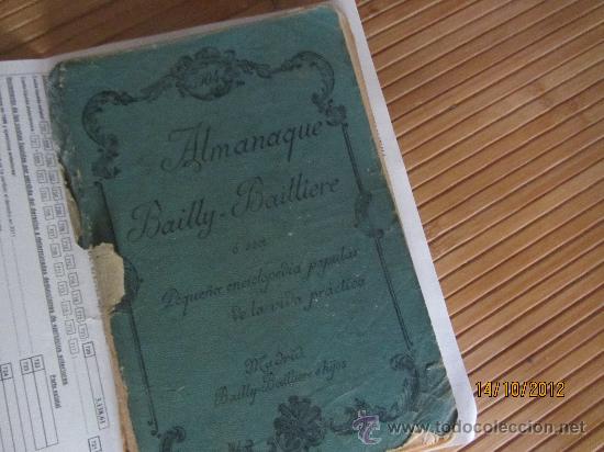 Colecionismo Calend&aacute;rios: Almanaque Bally Bailliere, Peque&ntilde;a enciclopedia popularBailly Baillirtr,a&ntilde;o 1904