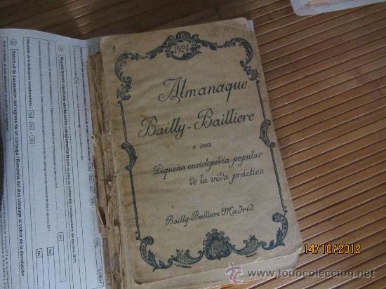Colecionismo Calend&aacute;rios: Almanaque Bally Bailliere, Peque&ntilde;a enciclopedia popularBailly Baillere,a&ntilde;o 1924