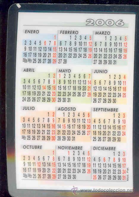 Sammeln von Kalendern: CALENDARIO 2006 PLASTIFICADO