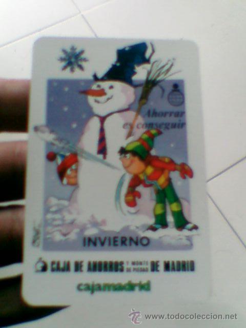 Coleccionismo Calendarios: Calendario Fournier 1983 Caja ahorros Madrid Invierno  y fotos BE