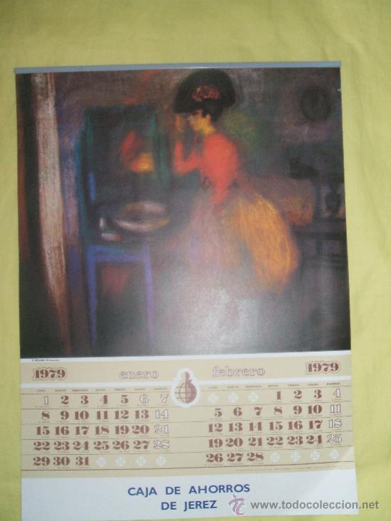 Colecionismo Calend&aacute;rios: CALENDARIO DE PARED 1979 -CAJA DE AHORROS DE JEREZ