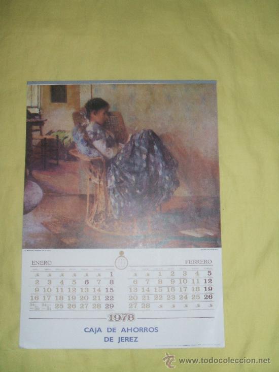 Colecionismo Calend&aacute;rios: CALENDARIO DE PARED 1978 -CAJA DE AHORROS DE  JEREZ