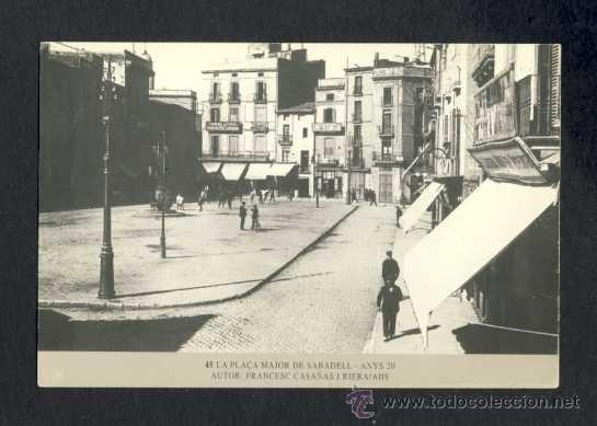 Coleccionismo calendarios: Calendario Imatges del Sabadell antic del 1999: La Pla&ccedil;a Major als anys 20 (num.45)
