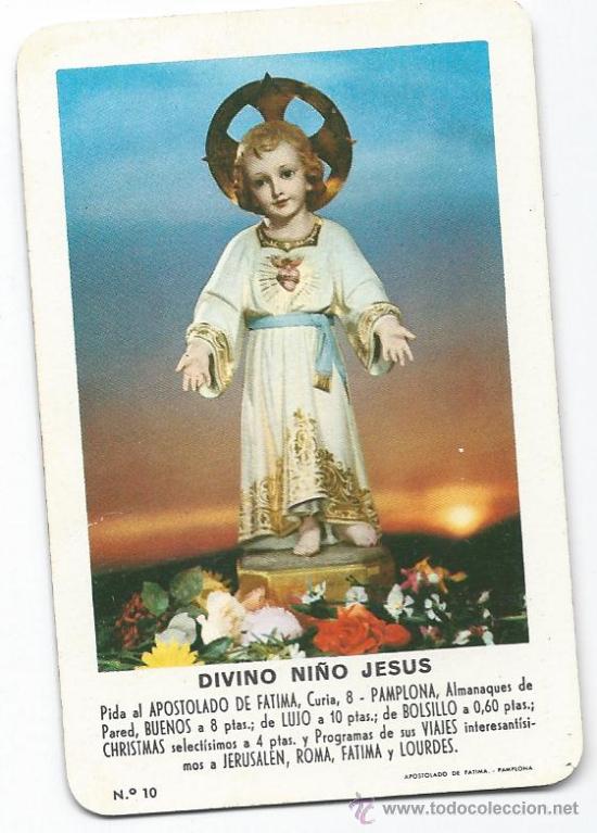 Coleccionismo calendarios: 3272- FOURNIER 1963- DIVINO NI&Ntilde;O JESUS