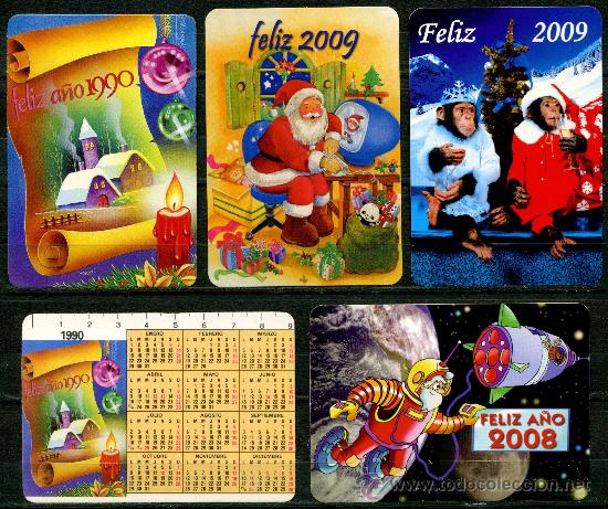 Coleccionismo Calendarios: 5 CALENDARIOS BOLSILLO – NAVIDAD - Foto 1 - 34759868