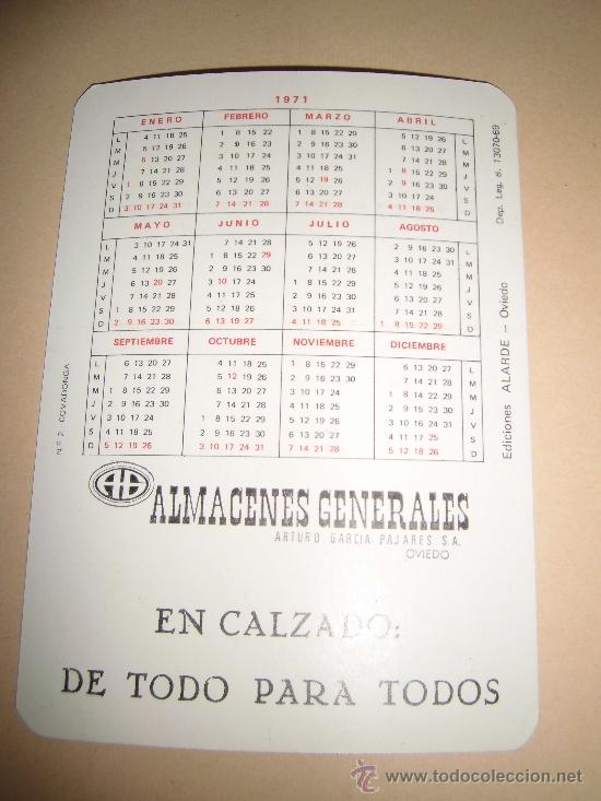 Coleccionismo calendarios: CALENDARIO 1971  EDICIONES ALARDE  N&ordm; 2 .-COVADONGA - Foto 2