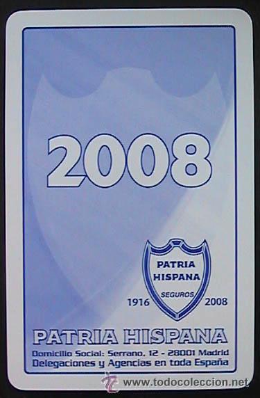 Collezionismo Calendari: CALENDARIO FOURNIER PATRIA HISPANA - 2008
