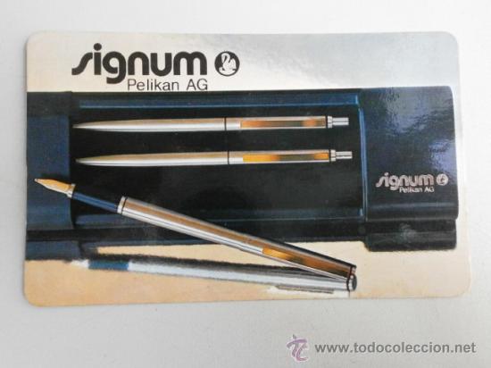 Coleccionismo Calendarios: CALENDARIO PUBLICITARIO SIGNURI PELIKAN 1982    CAL-3124