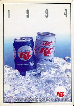Coleccionismo Calendarios: Calendario checo - royal crown cola - a&ntilde;o 1994