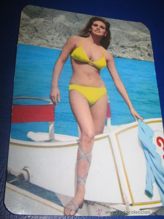Coleccionismo Calendarios: CALENDARIO BOLSILLO MUJER (POSIBLE ACTRIZ. RAQUEL WELCH) 1974 (SERIE AZUL N&ordm; 71) BIEN
