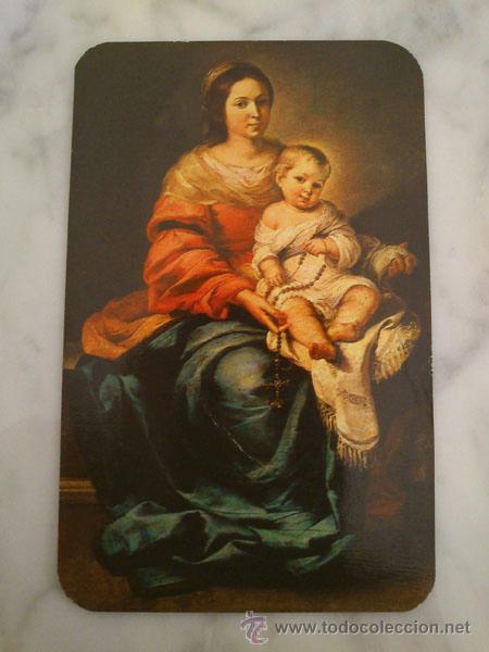 Coleccionismo calendarios: CALENDARIO DE BOLSILLO - 1974 - MURILLO - MADONNA DEL ROSAR&Iacute;O