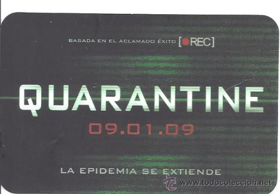 Coleccionismo calendarios: Calendario Pelicula Quarantine 2009
