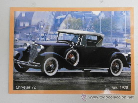 Coleccionismo Calendarios: CALENDARIO COCHE ANTIGUO CHRYSLER 72 1928  CAL-3907