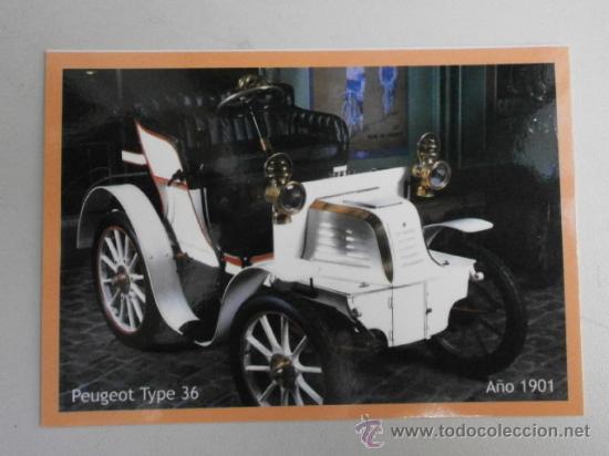 Coleccionismo Calendarios: CALENDARIO COCHE ANTIGUO PEUGEOT TYPE 36 1901   CAL-3922