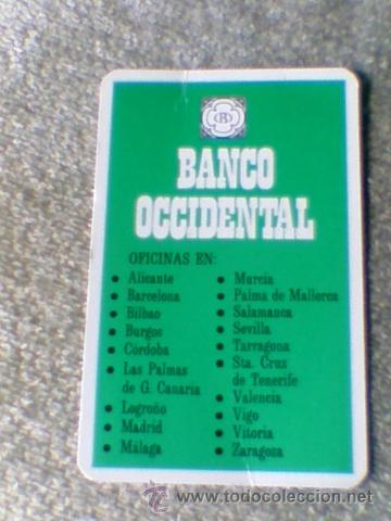 Coleccionismo Calendarios: Calendario Banco Occidental 1976