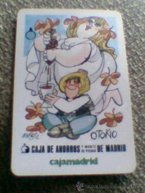 Coleccionismo Calendarios: Calendario Fournier 1985  Caja Madrid Caja Ahorros MOnte piedad ilustracion  Mingote  oto&ntilde;o