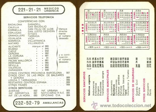 CALENDARIOS BOLSILLO - SERVICIOS SANITARIOS 1969 (Coleccionismo - Calendarios)