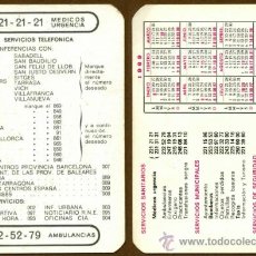Coleccionismo Calendarios: CALENDARIOS BOLSILLO - SERVICIOS SANITARIOS 1969. Lote 36774181