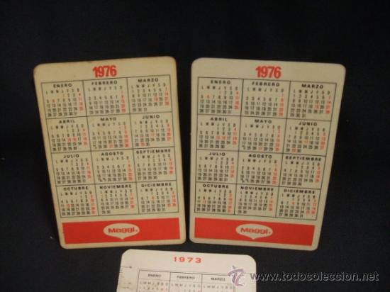 Coleccionismo calendarios: LOTE DE 3 CALENDARIOS - MAGGI 1976 - SIDOL 1973 - - Foto 3