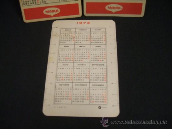 Coleccionismo calendarios: LOTE DE 3 CALENDARIOS - MAGGI 1976 - SIDOL 1973 - - Foto 4