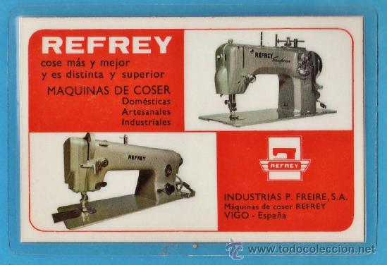 Coleccionismo Calendarios: calendario bolsillo - refrey / maquinas de coser - ind. freire / vigo - ed. seix barral - a&ntilde;o 1975