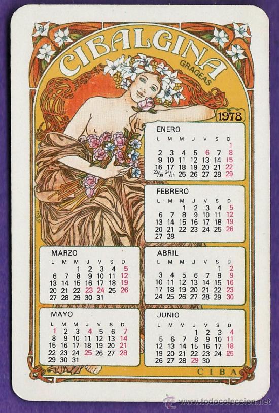 Collezionismo Calendari: calendario bolsillo - cibalgina / ciba - farmacia / medicina / salud - a&ntilde;o 1977