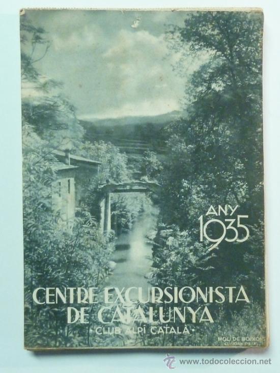 Coleccionismo calendarios: 1935 - CALENDARI DEL CENTRE EXCURSIONISTA DE CATALUNYA - Foto 1
