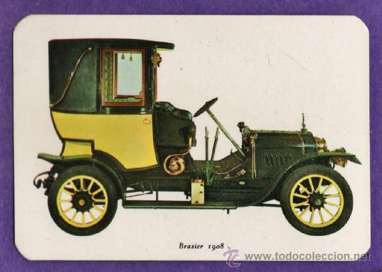 Collezionismo Calendari: calendario bolsillo - coche antiguo - brasier 1908 - libreria lucano / barcelona - a&ntilde;o 1972