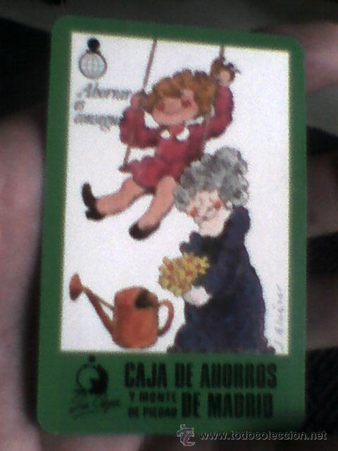 Coleccionismo Calendarios: Calendario 1981 Fournier CAJA AHORROS MADRID AHORRAR ES CONSEGUIR