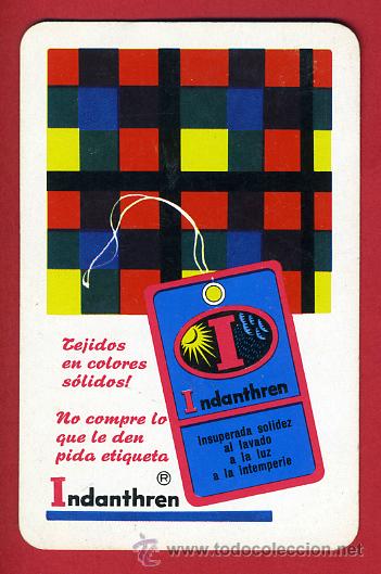 Sammeln von Kalendern: CALENDARIO FOURNIER, PUBLICIDAD INDANTHREN , 1964 , ORIGINAL, CAL8124