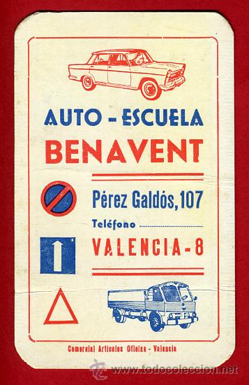 Sammeln von Kalendern: CALENDARIO DE PUBLICIDAD, AUTO ESCUELA BENAVENT VALENCIA , 1965 ,  ORIGINAL, CAL8158