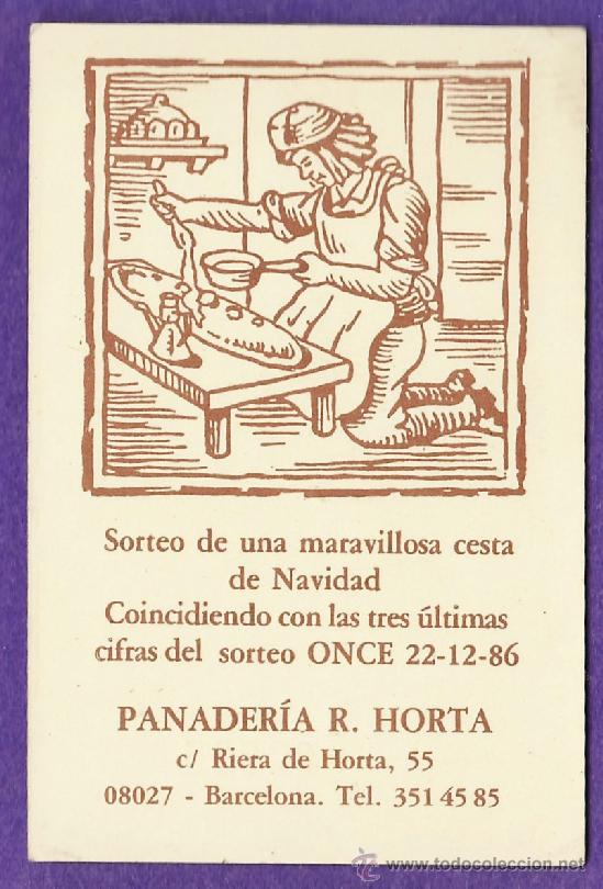 Collectables Calendars: calendario bolsillo - panaderia r. horta / barcelona - en catalan - a&ntilde;o 1987