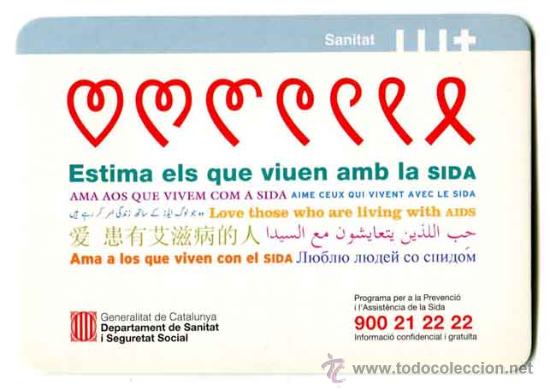 Coleccionismo calendarios: Calendario - estima els que viuen amb el sida - generalitat catalunya - 2004